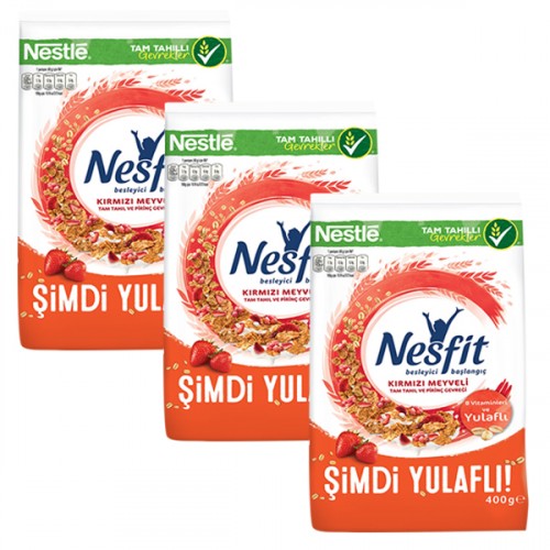کورن فلکس رژیمی با طعم میوه های قرمز نسفیت نستله 400 گرم Nestle Nesfit