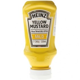 سس خردل هنز 240گرمHENZ yellow mustard