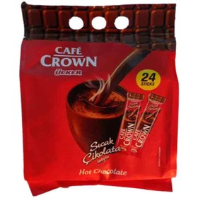پودر هات چاکلت کافه کراون اولکر Ulker Cafe Crown Sicak Çikolata حاوی شکلات داغ 24 عددی 444 گرم